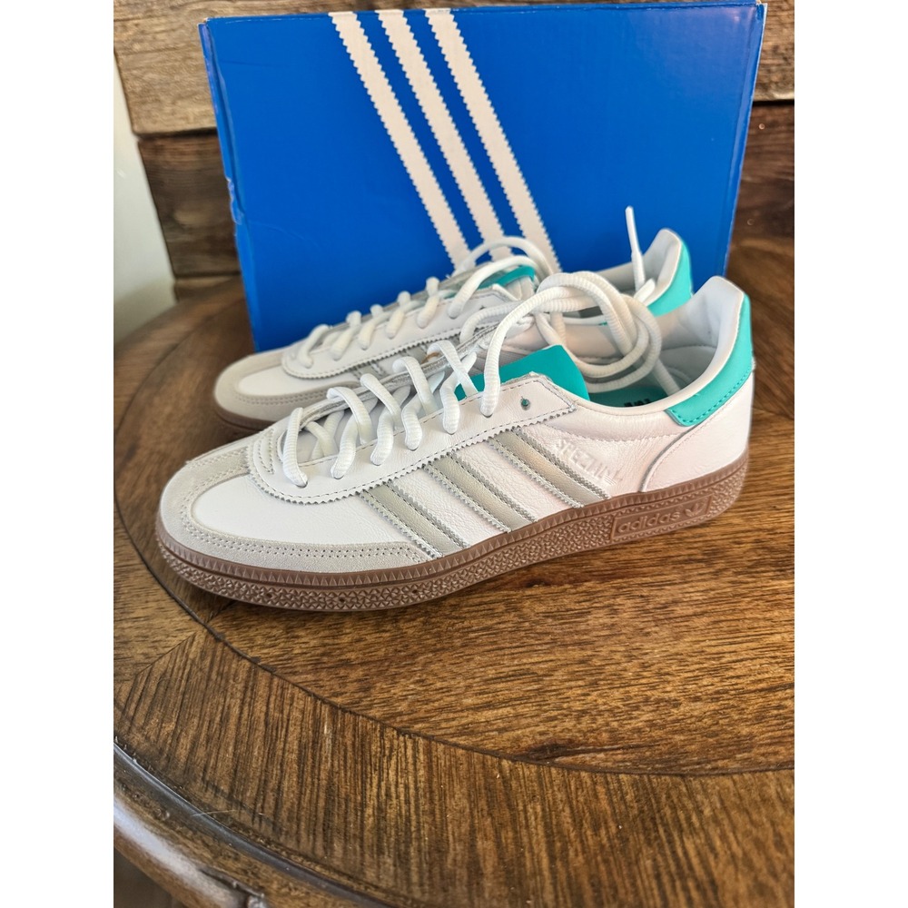 Adidas Handball Spezial Mercedes AMG Petronas F1 White Silver KJ1178 Mens Size 6